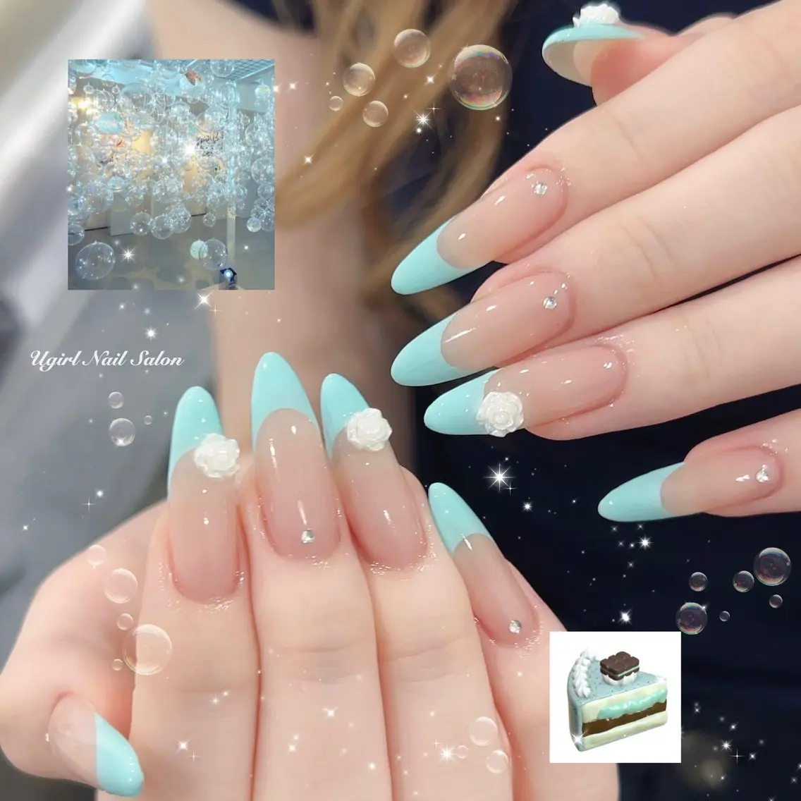 ネイル ハンドネイル 🪄mimi🎀 Midori🪽のネイルデザイン