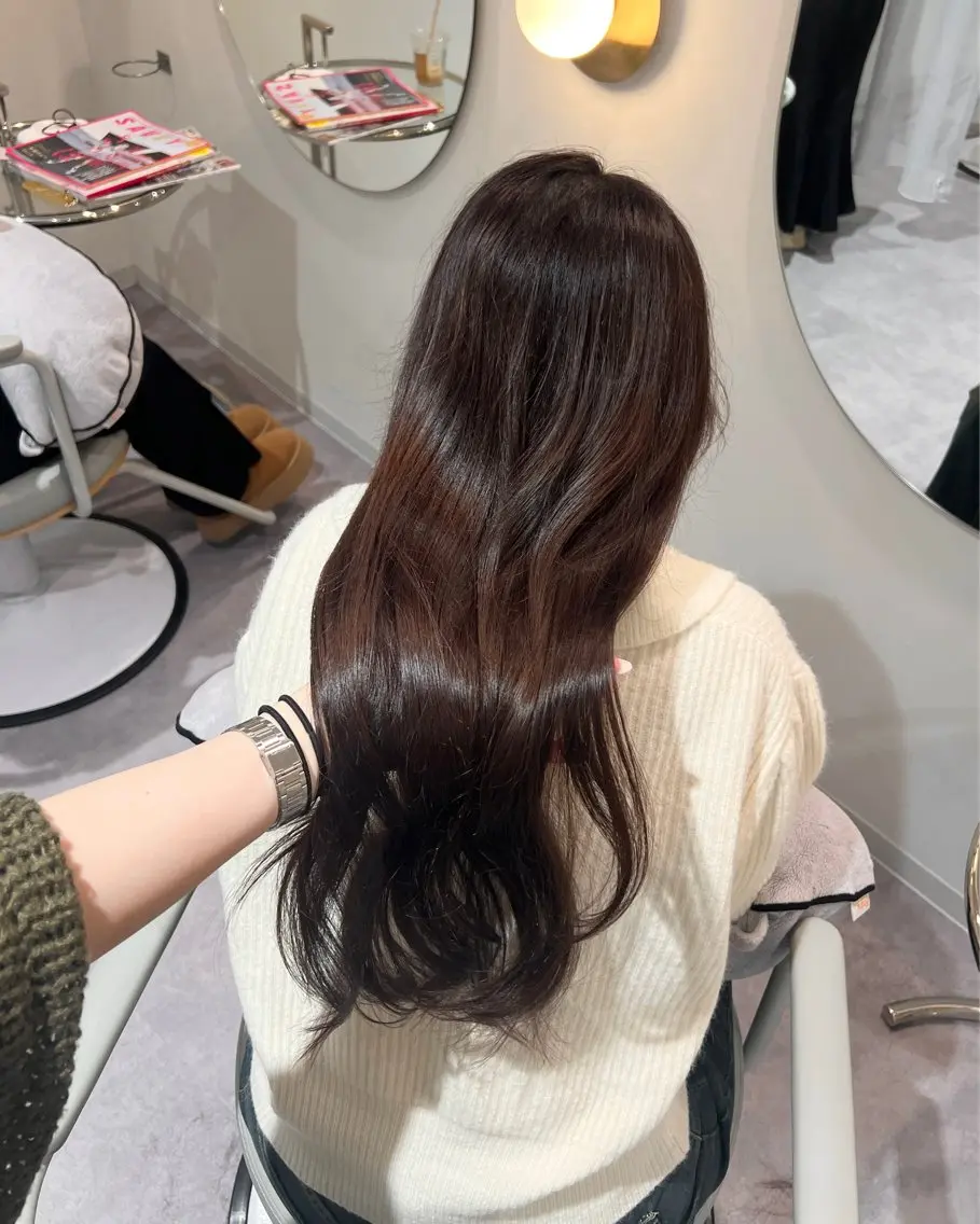 ロング カット ヘアカラー トリートメント 美髪✨艶髪✨髪質改善 カラー特化🌙鈴屋和のヘアスタイル