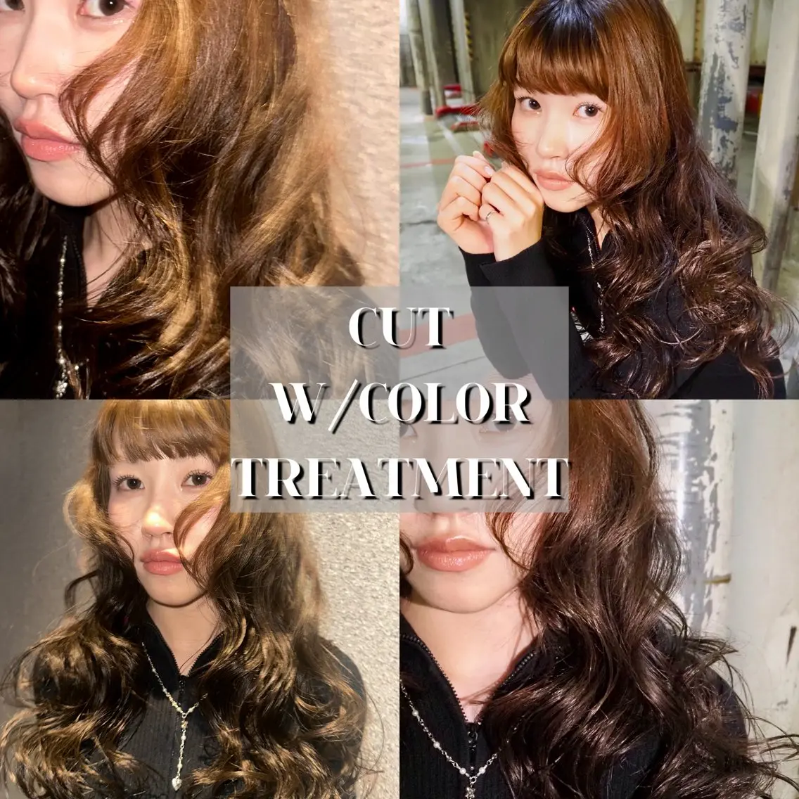 カット+ブリーチなし透明感ダブルカラー+トリートメント✨の写真