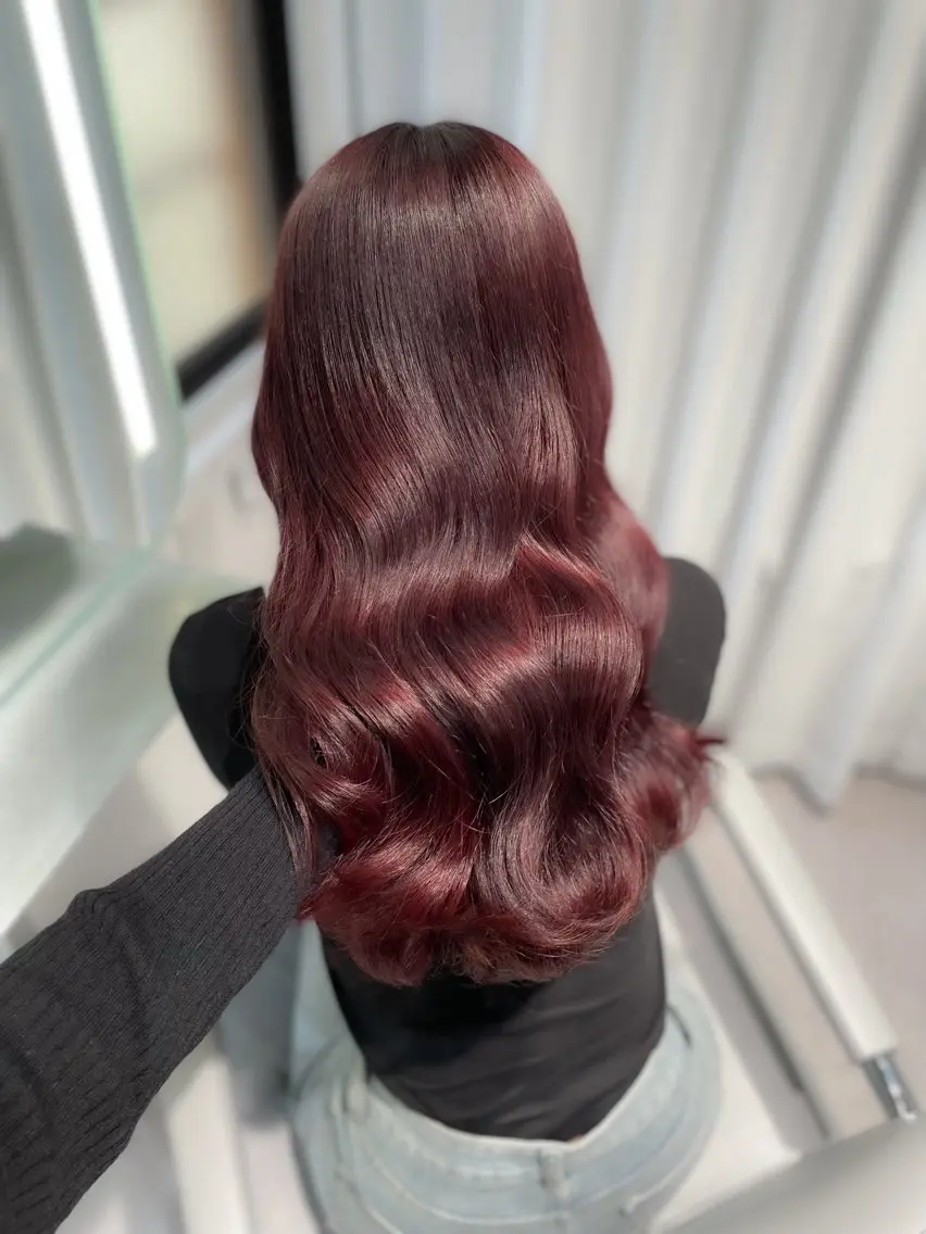 セミロング カット ヘアカラー トリートメント 透明感巻ける縮毛矯正 可愛いStyle杏琉のヘアスタイル