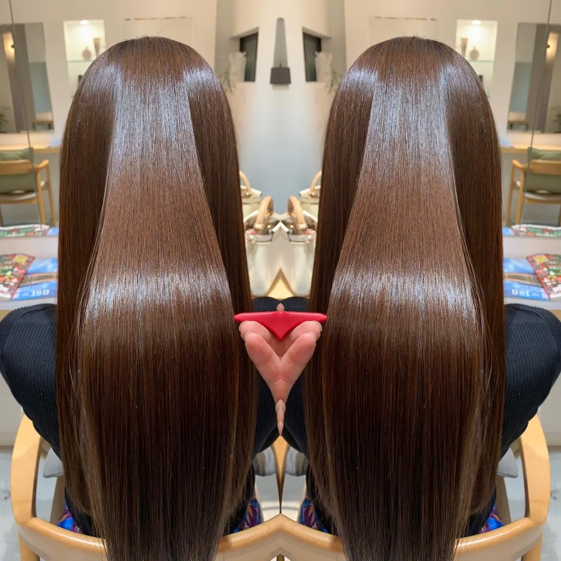 ロング ✨髪質改善　美髪✨ 縮毛　井上 大誠のヘアスタイル