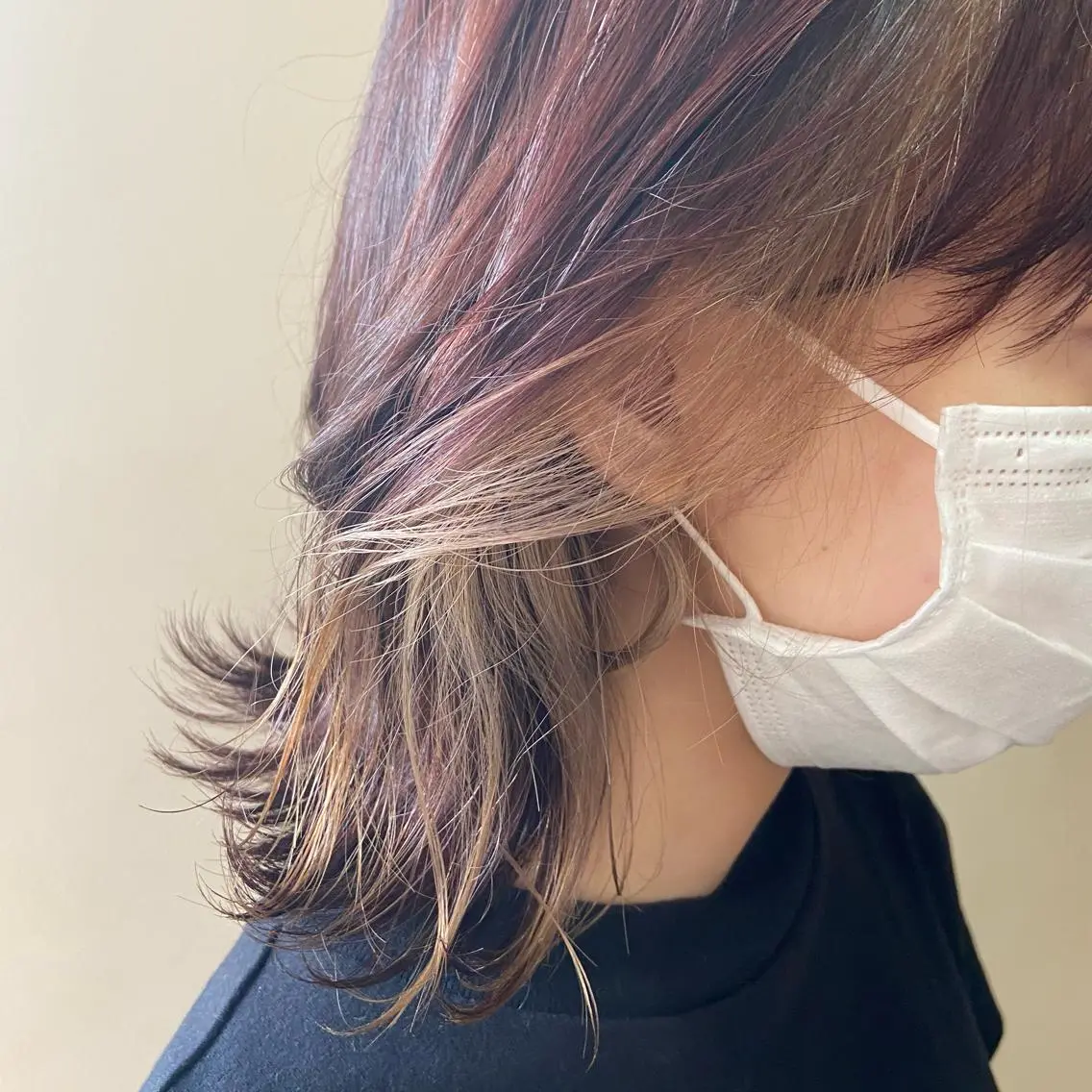 ミディアム カラー ヘアアレンジ 髪質改善 yuikaのヘアスタイル