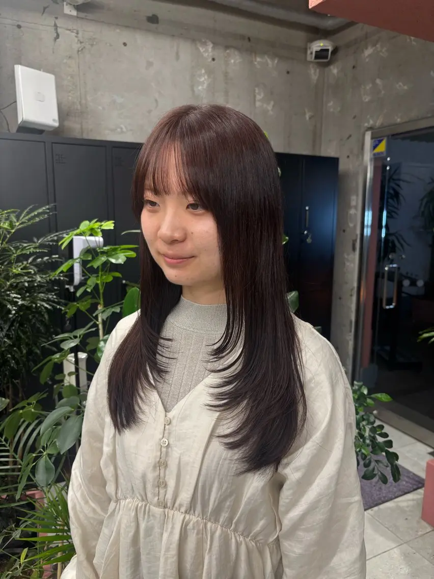ロング カラー カット ヘアカラー トリートメント ほらぐちるい𖤐 /レイヤー/ツヤ感のヘアスタイル