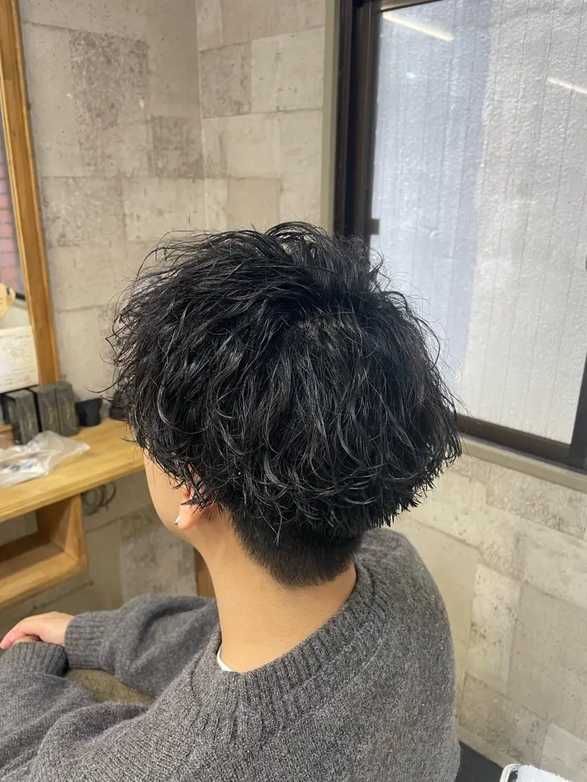 ショート パーマ メンズ メンズパーマ ツイストスパイラルパーマ スパイラルパーマ 🌟秋葉原メンズ特化 松永勝之🌟のヘアスタイル
