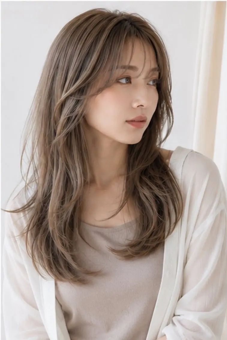 ロング カット トリートメント EARTH 榎本のヘアスタイル