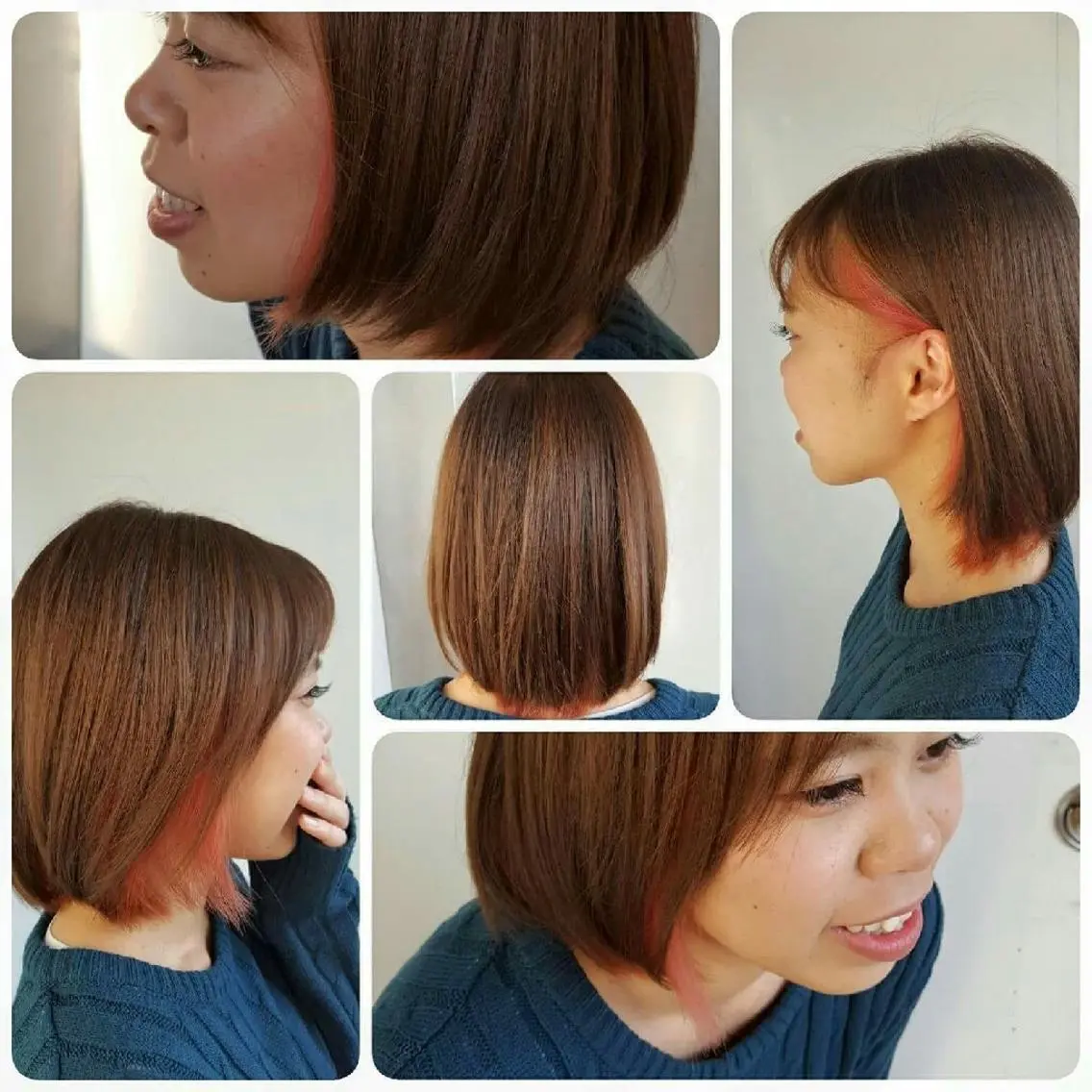 ミディアム カラー spa hair ark 富井直美のヘアスタイル