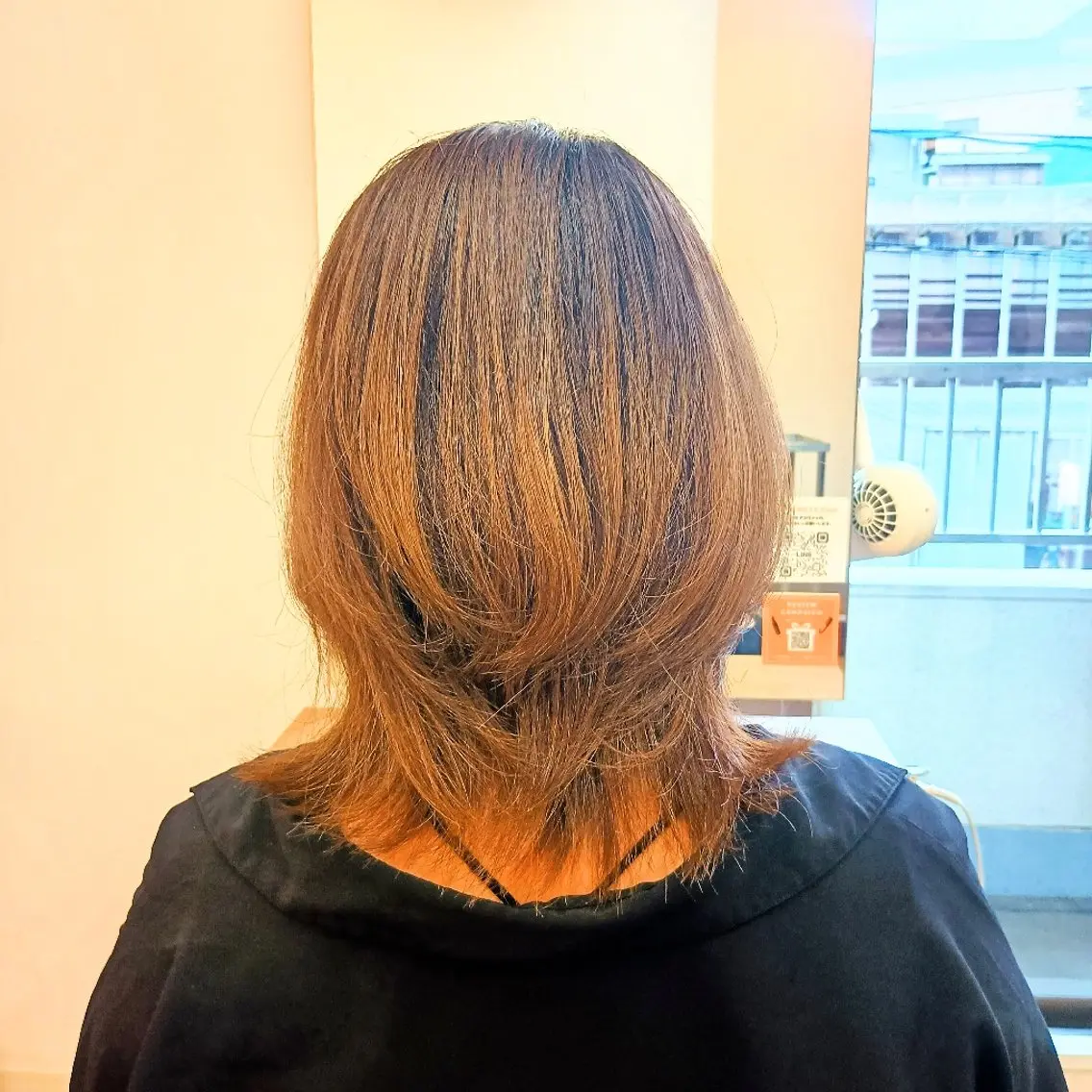 ミディアム ボブ くびれヘア アミーベル 井口店 池田のヘアスタイル