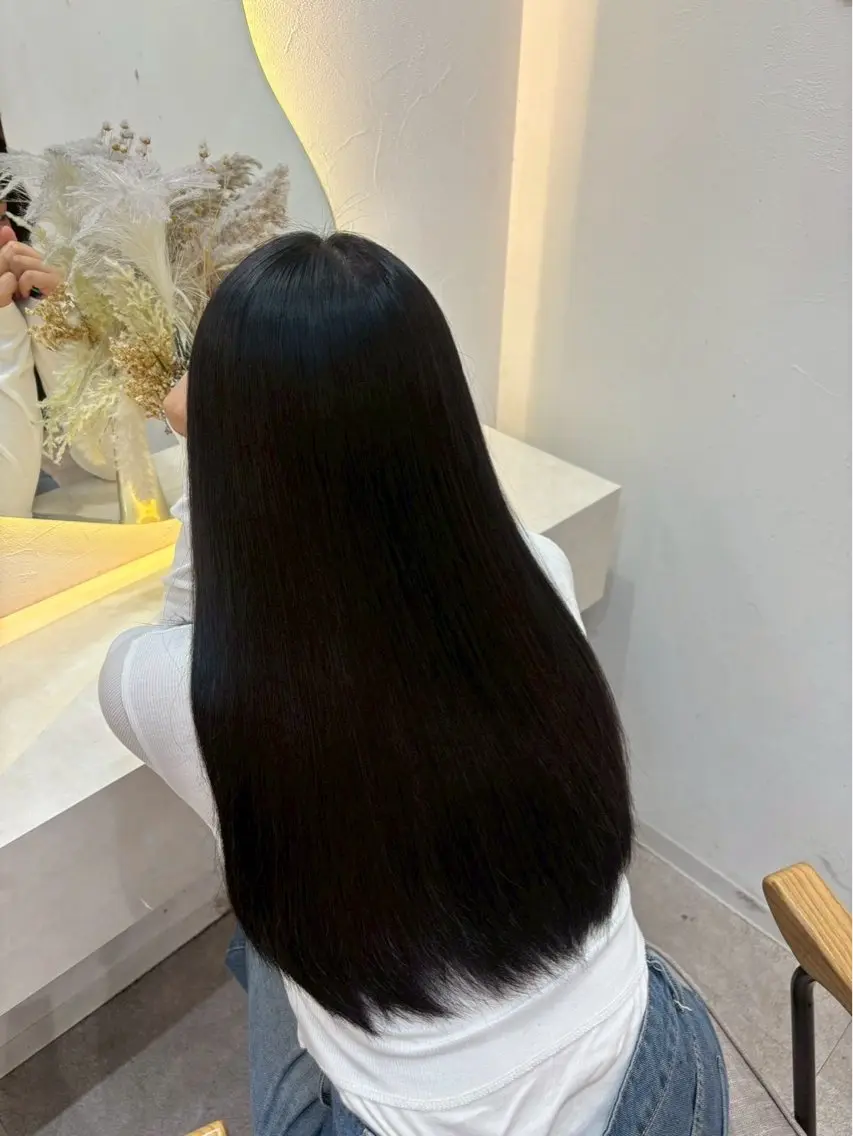 ロング カラー ゆうな🍒/熊谷/ ワンカラーのヘアスタイル