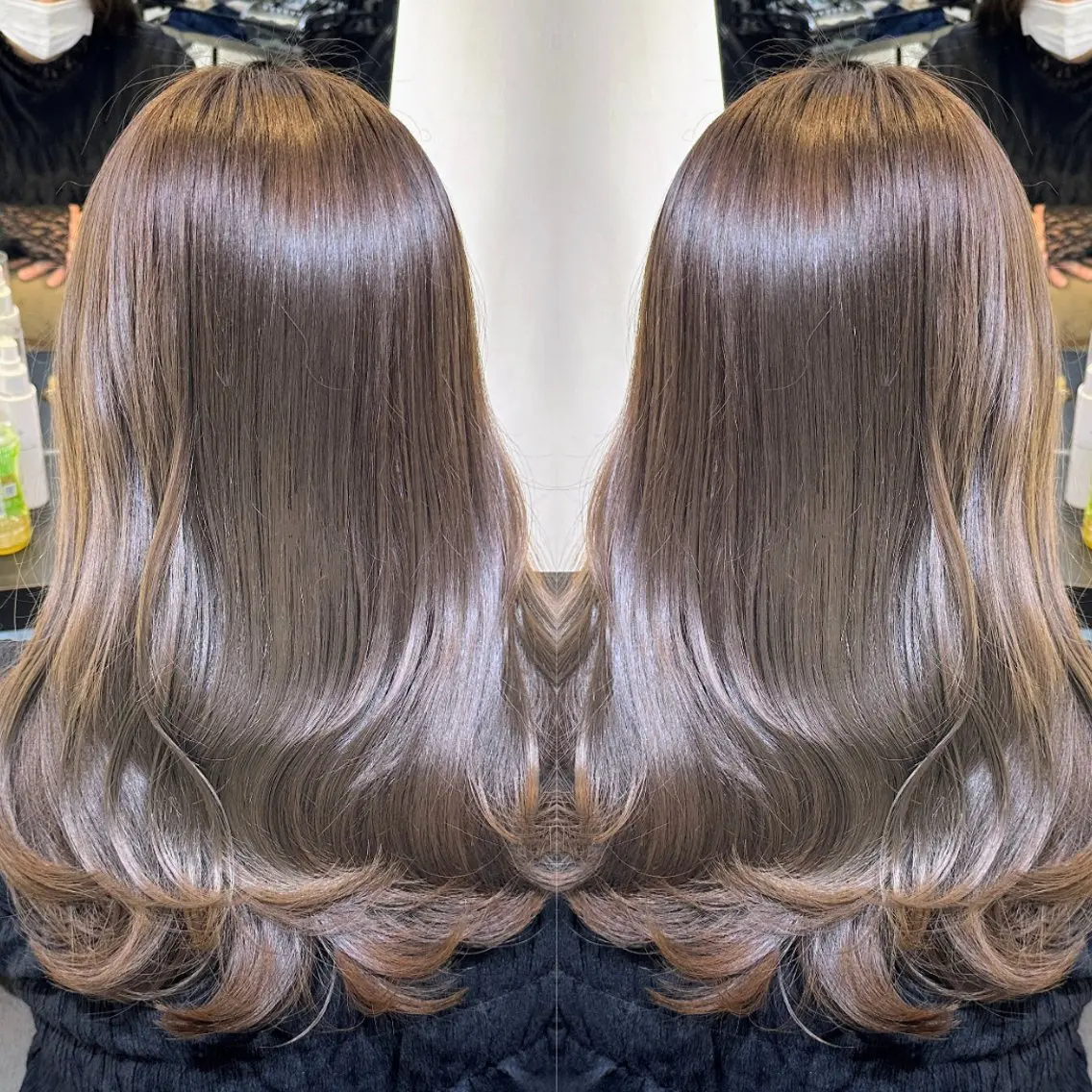 ロング カット ヘアカラー トリートメント 💎ReFaで作る 髪質改善💎のヘアスタイル