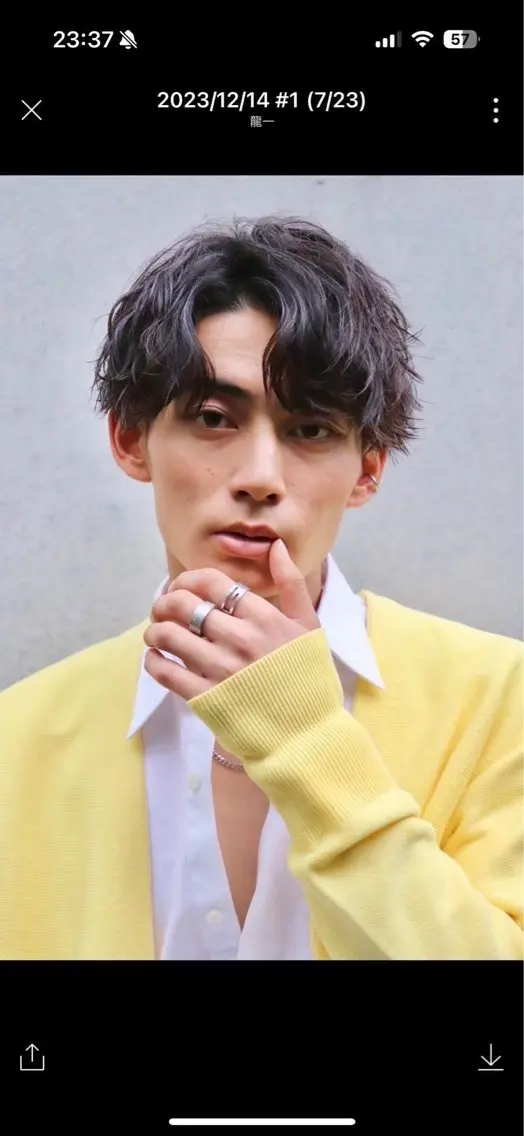 ショート メンズ レイヤーカット/前髪 顔まわり/大田哲也のヘアスタイル