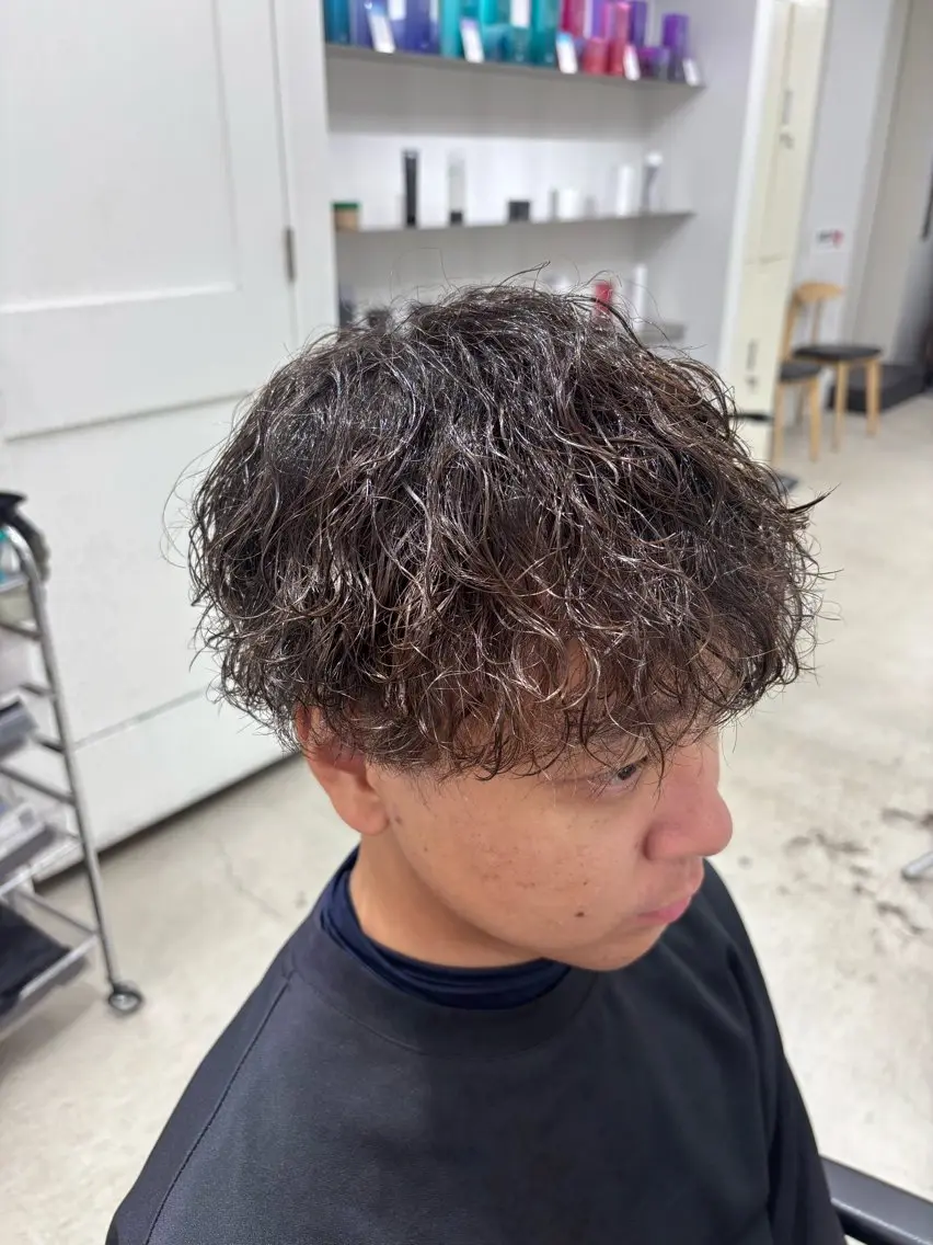 ショート パーマ メンズ カット パーマ 名古屋メンズパーマ /松井生のヘアスタイル