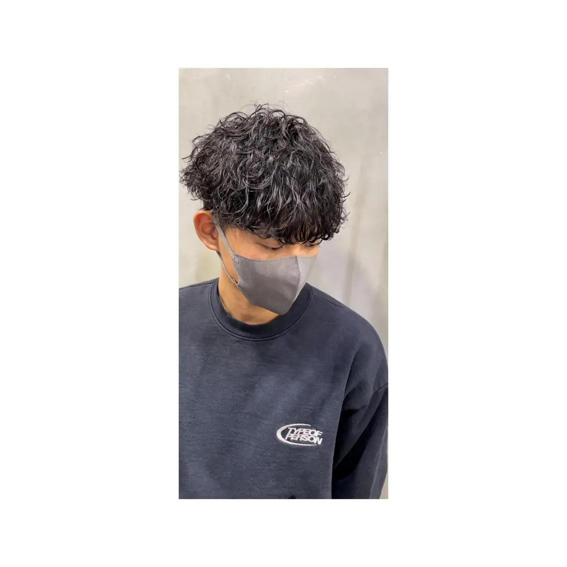 ショート パーマ メンズ 波巻きパーマ メンズサロン代表 曲がる縮毛矯正のヘアスタイル