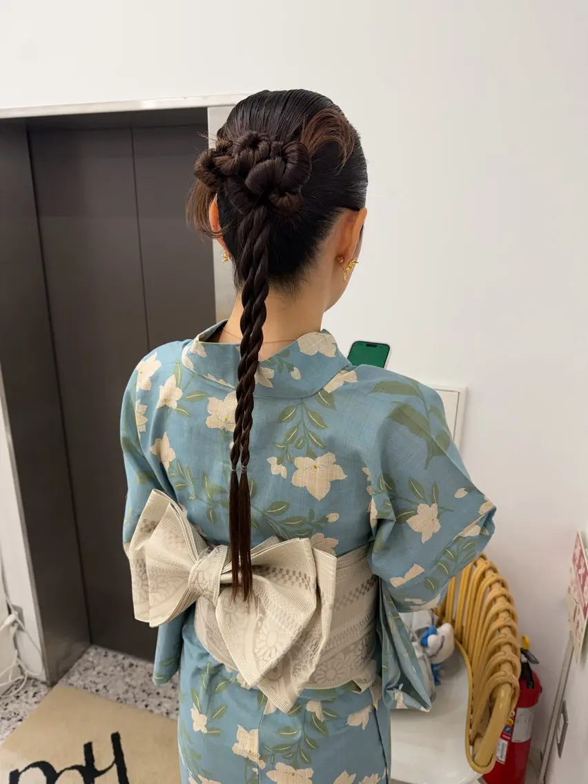 ヘアアレンジ 着付け アレンジ/ブラウン カラー HARU🕯のヘアスタイル