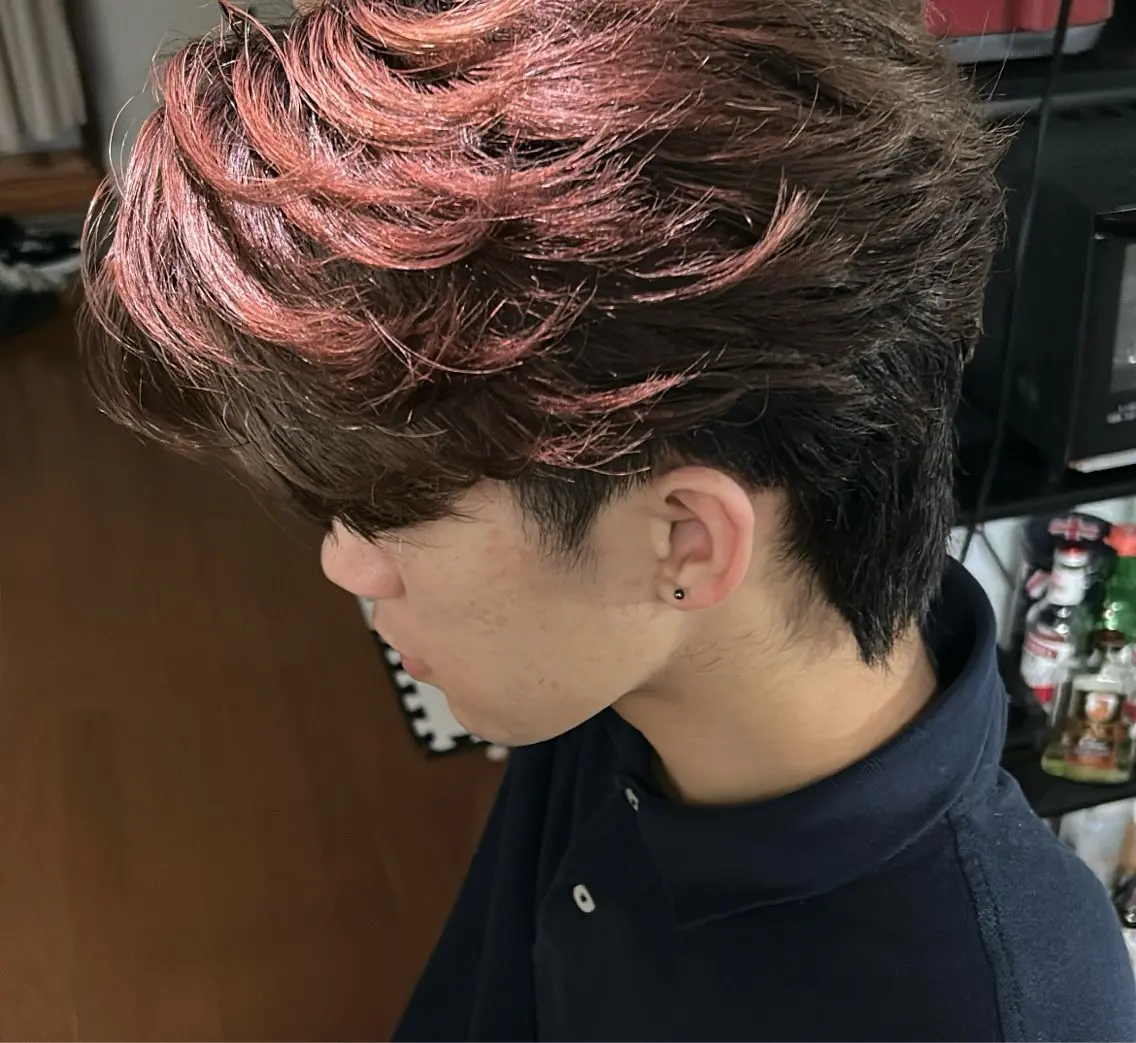 ショート カラー メンズ ヘアカラー Uehara kenのヘアスタイル