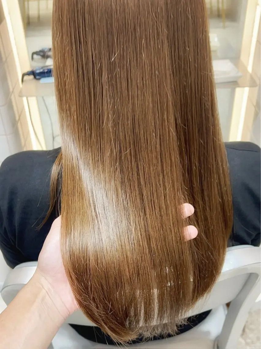 ロング カラー パーマ ヘアアレンジ メンズ キッズ カット 縮毛矯正 トリートメント 北千住/小顔レイヤー /顔まわり/西慶太朗のヘアスタイル