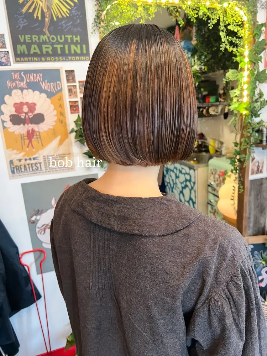 ショート カラー ボブ カラーパティシエ facce🌼ikoのヘアスタイル