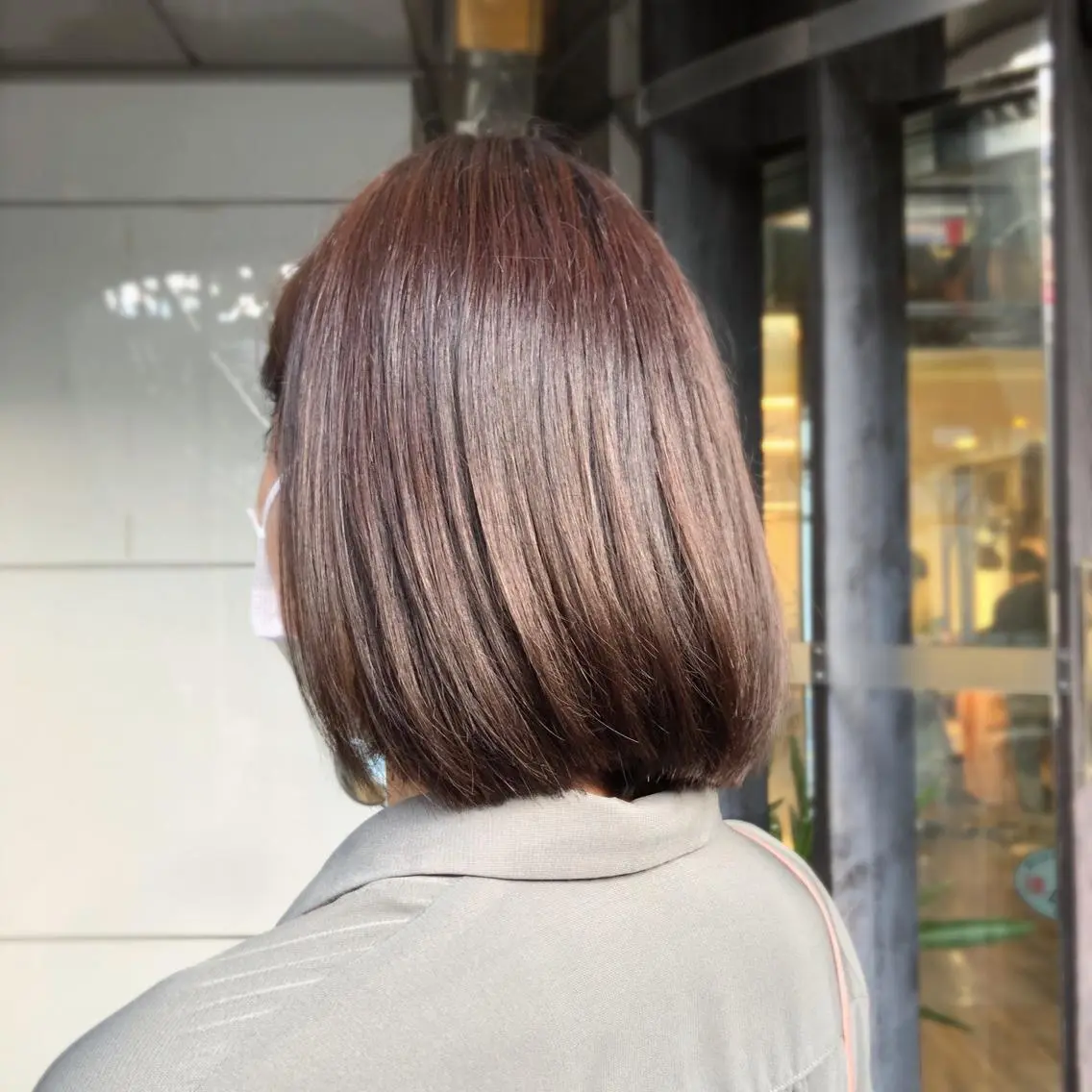 ミディアム カラー ヘアカラー トリートメント 山崎 絵莉香のヘアスタイル