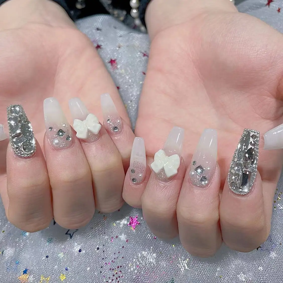ネイル 🎀kira 長さだし💗モチ最高のネイルデザイン