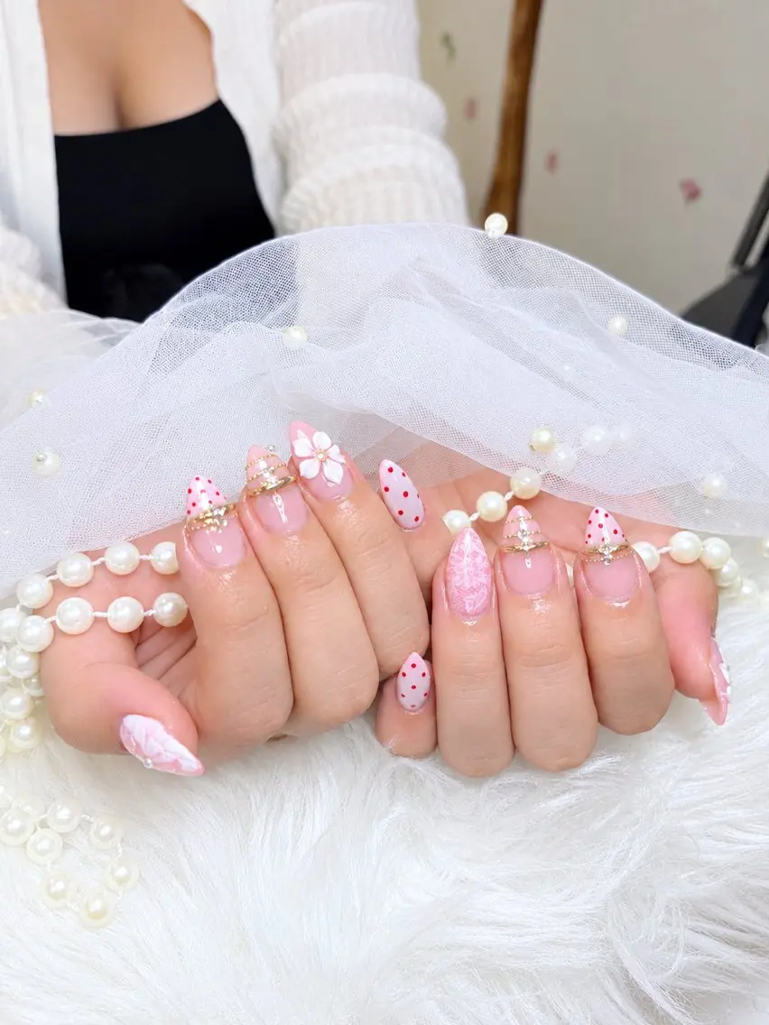 ネイル チークネイル 長さ出し フットネイル 韓国ネイル マグネットネイル ハンドネイル ハンドケア AN NAIL 高田馬場_HOAのネイルデザイン