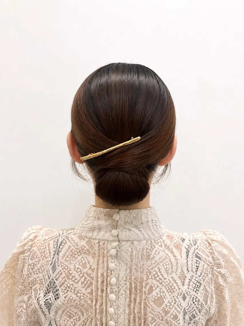 セミロング ヘアアレンジ ヘアセット ヘアセット ヘッドスパ/河西未来のヘアスタイル
