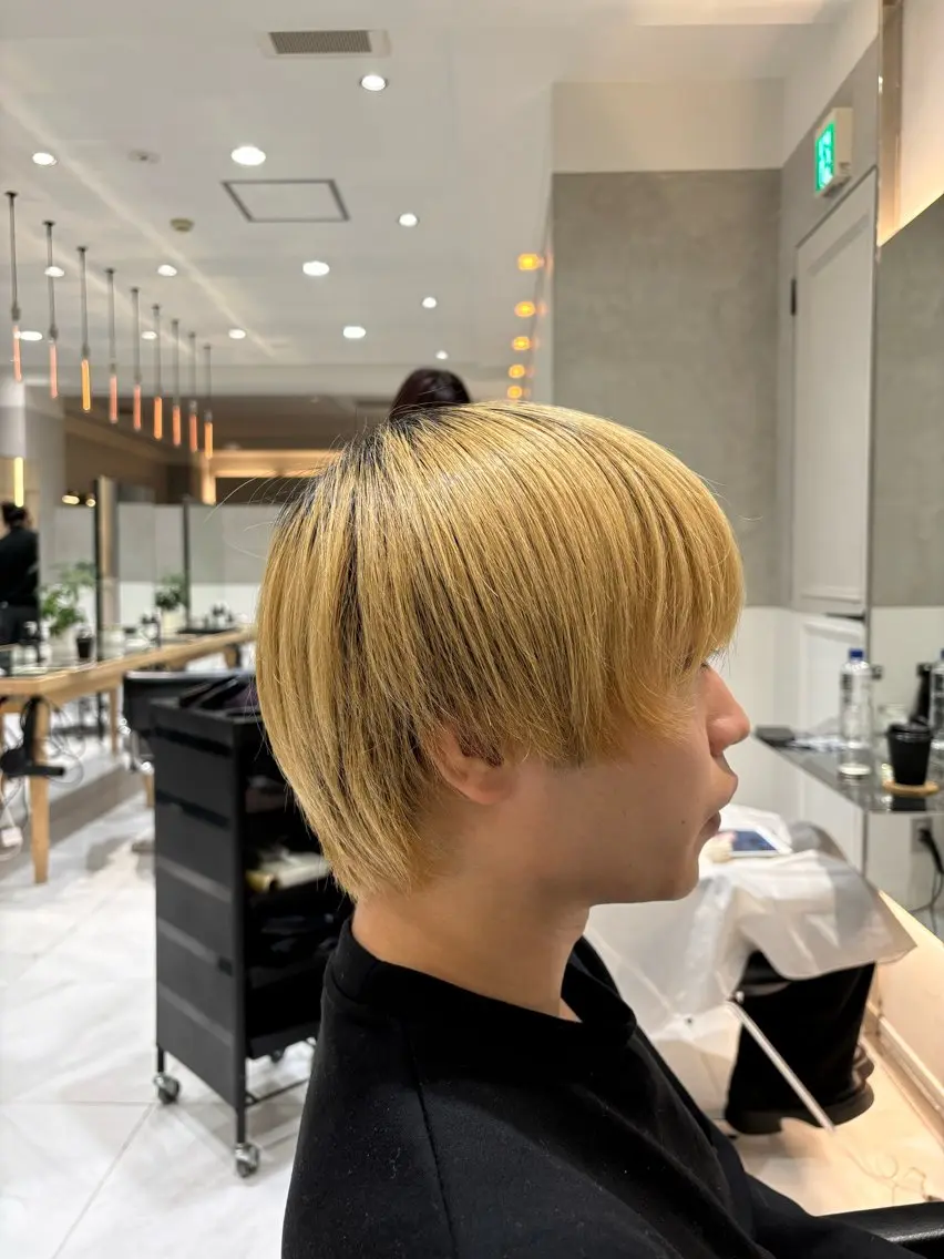 メンズ ショートカットカラー 💎モエのヘアスタイル