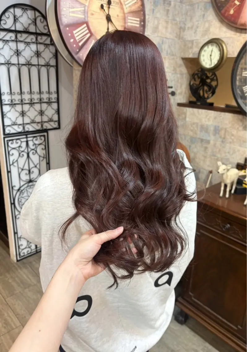 ロング カラー ブラウンカラー _ cocona.🎀のヘアスタイル