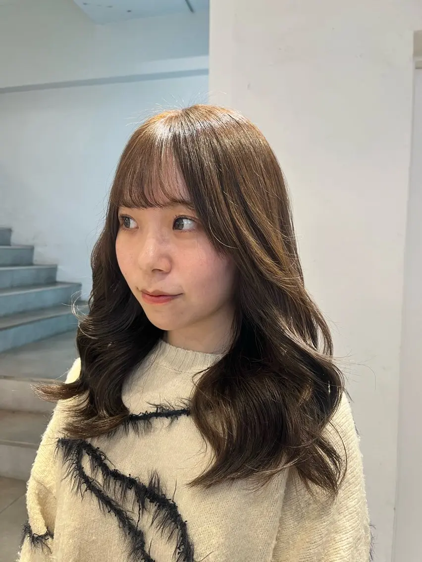 セミロング カラー ワンホン/艶髪 Serina🎀のヘアスタイル
