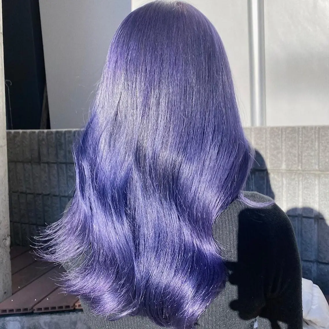 セミロング カラー ヘアアレンジ ヘアカラー トリートメント 韓国レイヤーカット/ 儚げカラーチナツのヘアスタイル