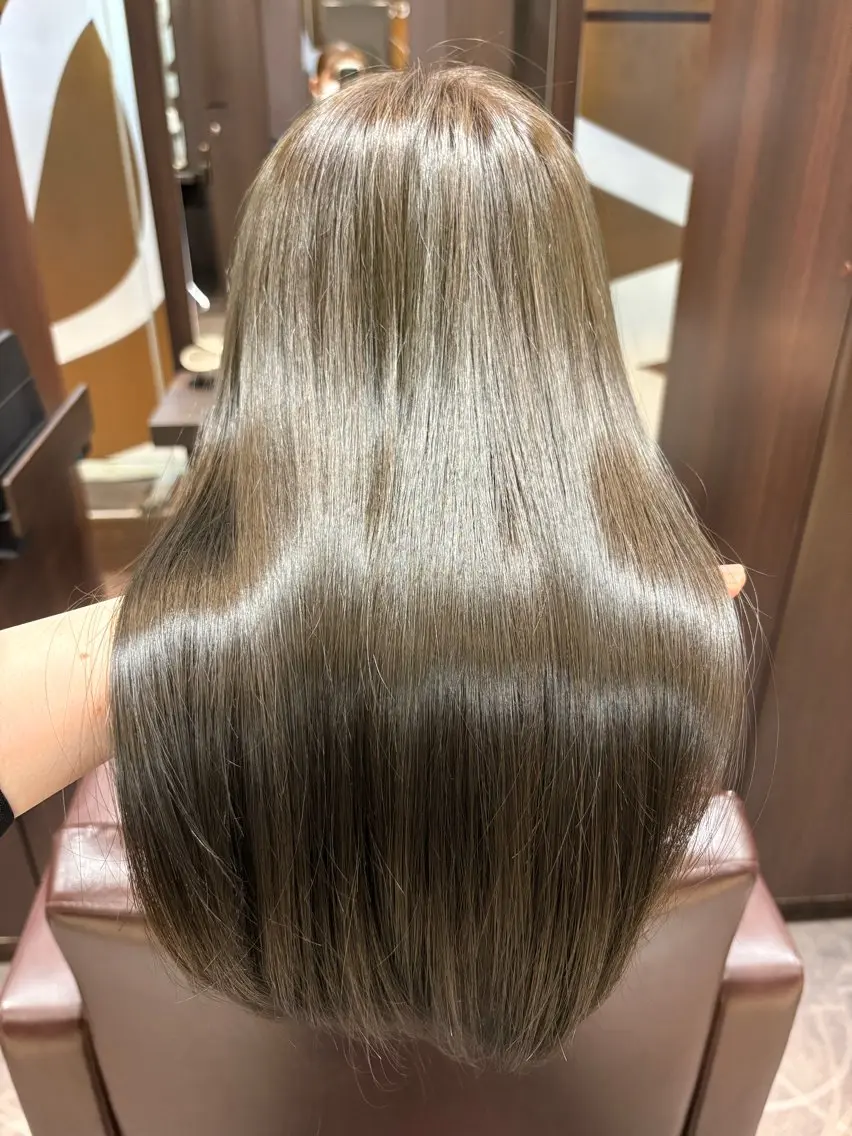 セミロング カラー 小池 穂果/ 府中のヘアスタイル