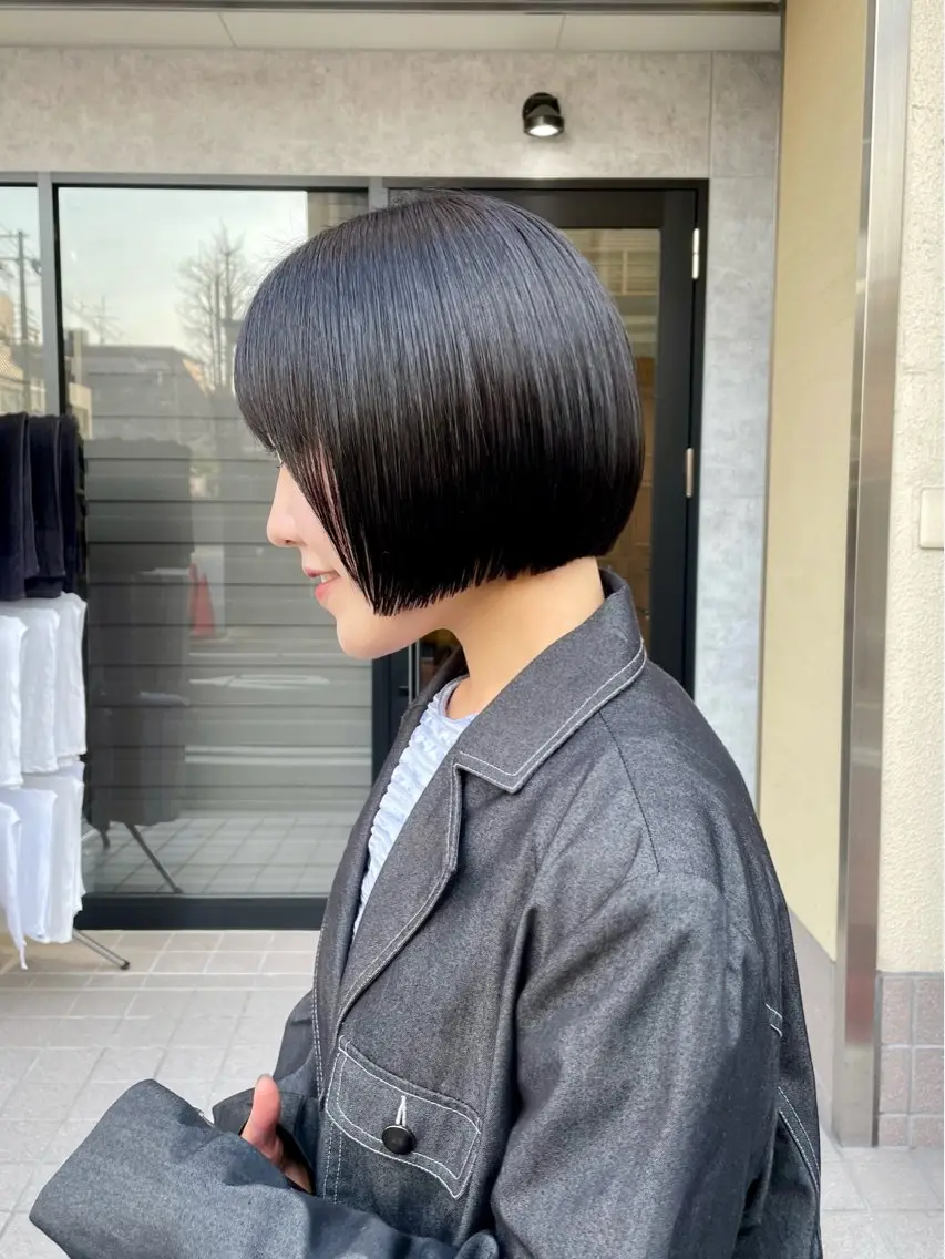 ショート ボブ マツダ レンのヘアスタイル
