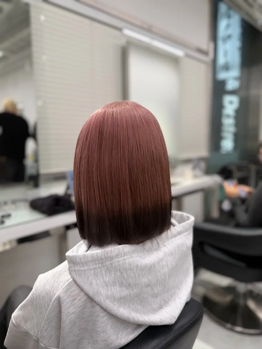 セミロング カラー ヘアカラー トリートメント ヘッドスパ ヘアセット ❄最強かわいいカラー ❄️MINA❄️のヘアスタイル