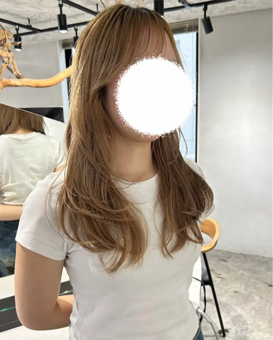 セミロング ハッシュカット ハイレイヤー 韓国風ヘア レイヤーカット ワンホンレイヤー カット トリートメント 船橋/韓国/メンズ キチ/RITSU🪡のヘアスタイル
