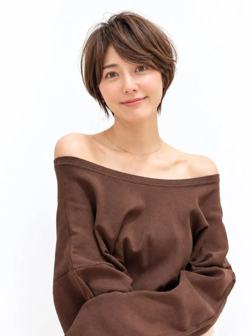 ショート カラー カット ヘアカラー トリートメント 白髪ぼかしハイライト 💫ミネ ヒロシのヘアスタイル