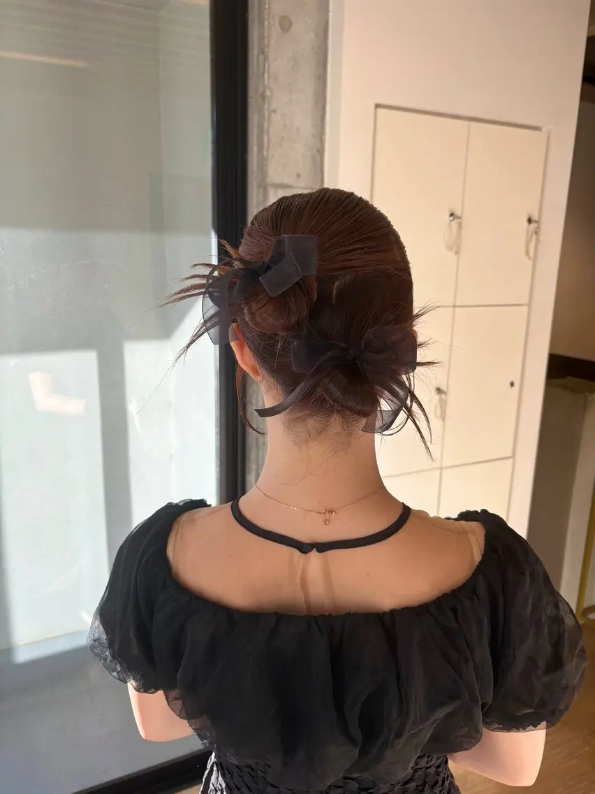 ミディアム ヘアアレンジ ヘアセット yuka/ ヘアセットのヘアスタイル