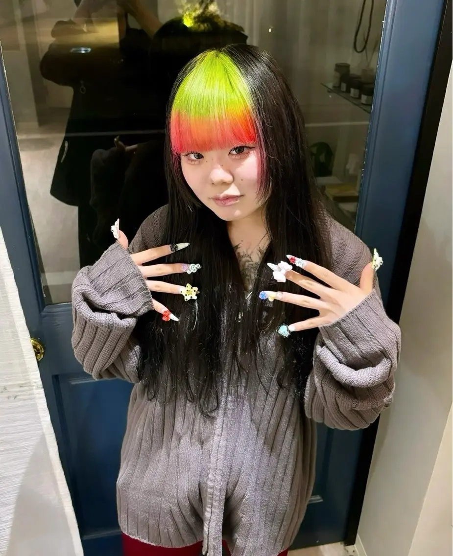 カラー one by the ect佐々木輝人✨のヘアスタイル