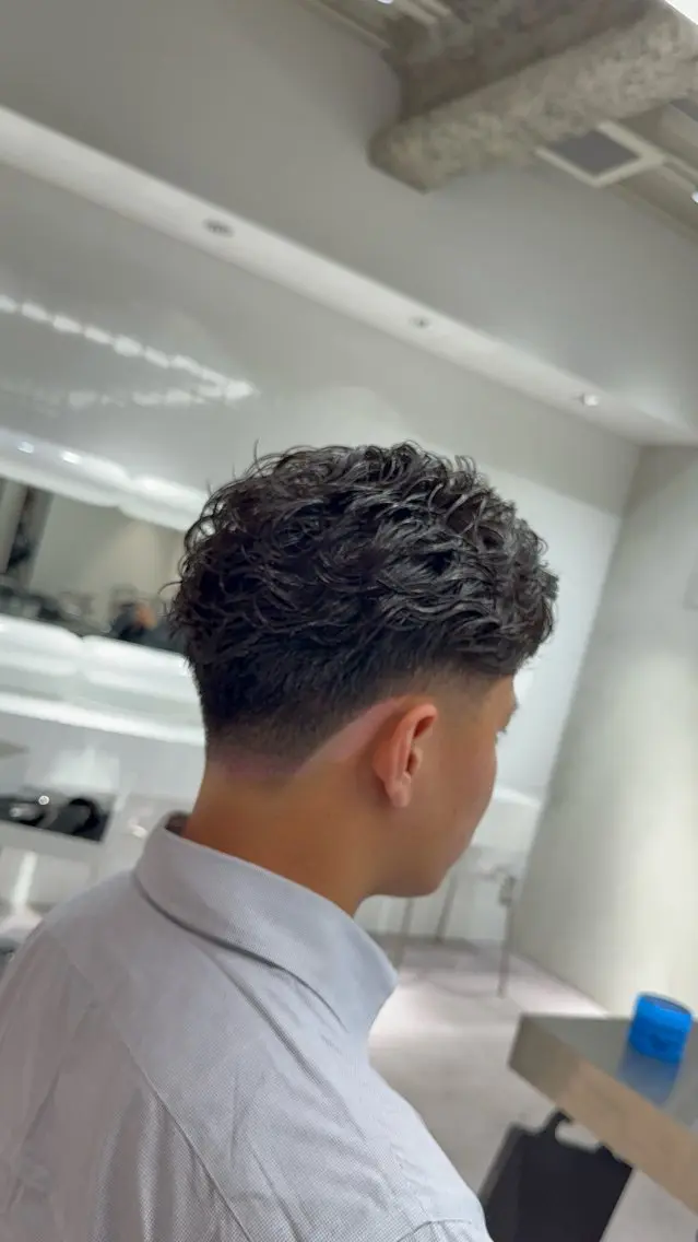ショート パーマ メンズ カット パーマ トリートメント メンズ特化/パーマ/ フェード/渋谷/千尋のヘアスタイル
