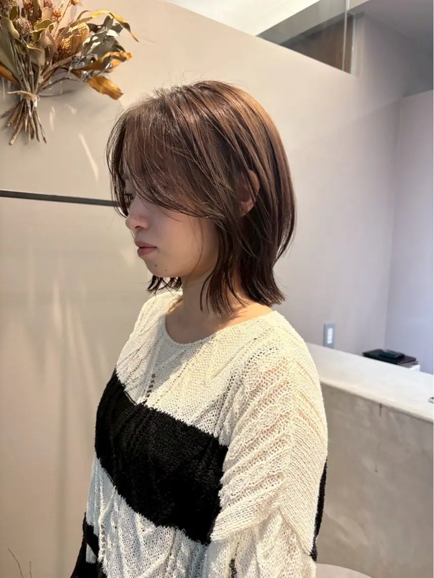 ショート カラー ブラウンカラー miyu /niilのヘアスタイル