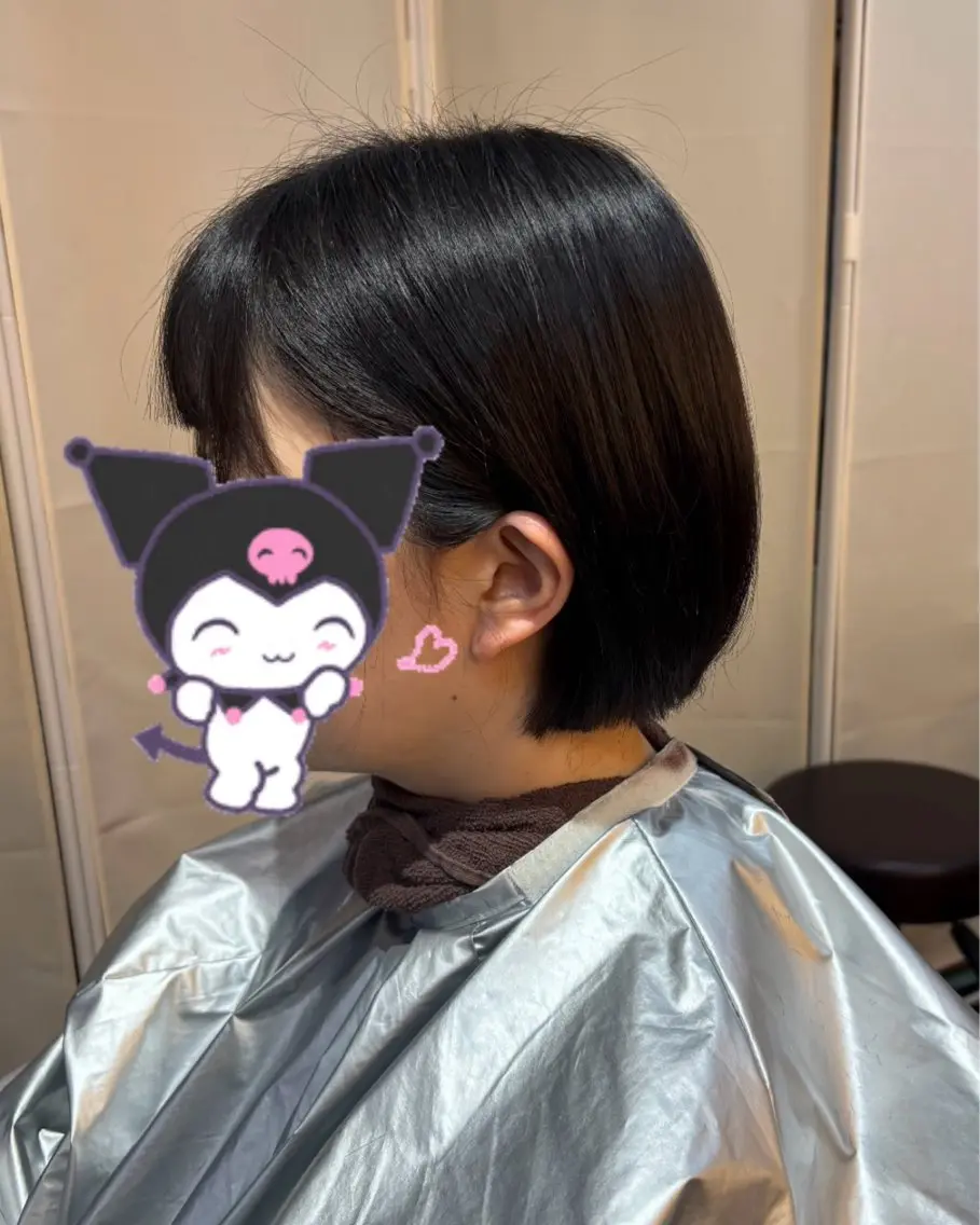ショート カラー ボブ 小顔カット yuzuki Agu臼井のヘアスタイル