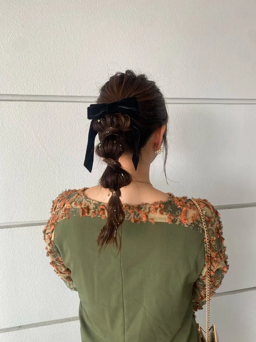 セミロング ヘアアレンジ ヘアセット 髪質改善特化🥣🫧 天神美容室のヘアスタイル