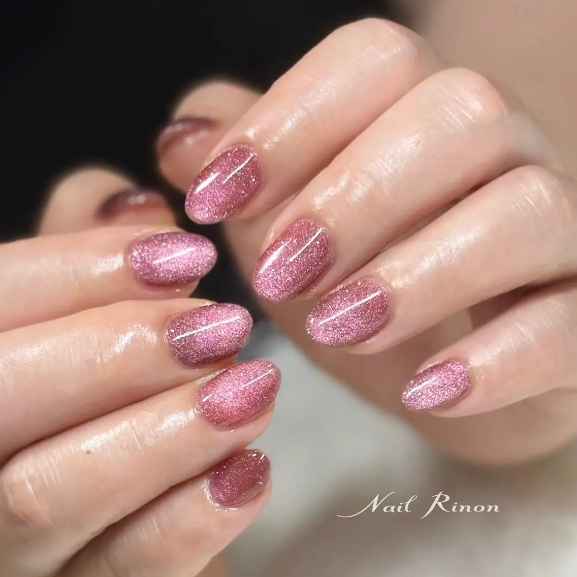 ネイル マグネットネイル ハンドネイル Nail Rinonのネイルデザイン