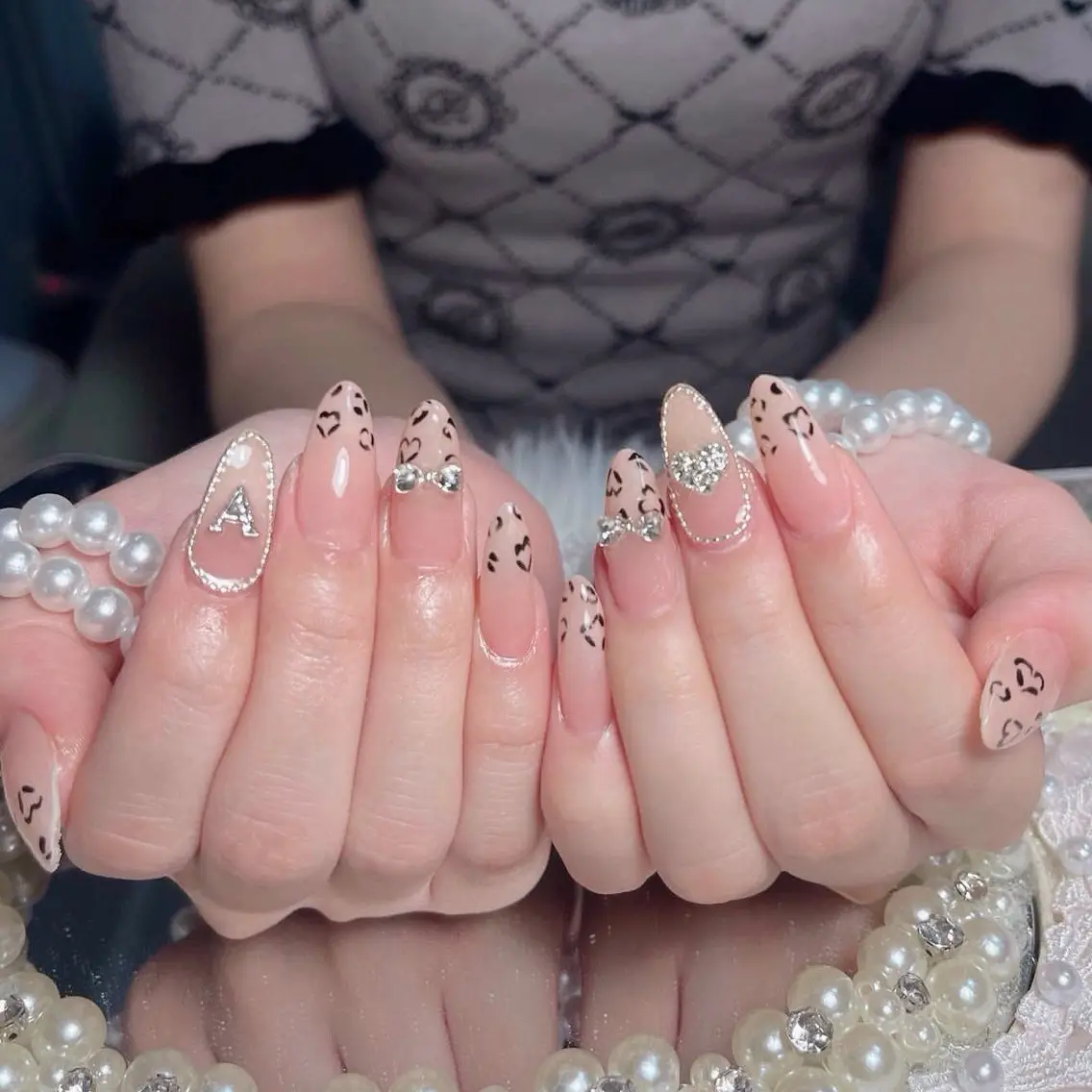 ネイル オーロラネイル 長さ出し フラッシュネイル フレンチネイル ジェルネイル ハンドネイル ハンドケア CiCi NailSalonのネイルデザイン