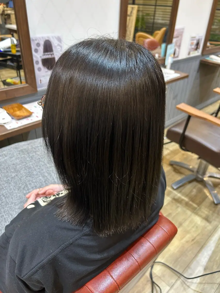 ミディアム カラー ꙳⸝⸝𐙚 すずき ゆな 𐙚⸝⸝꙳のヘアスタイル