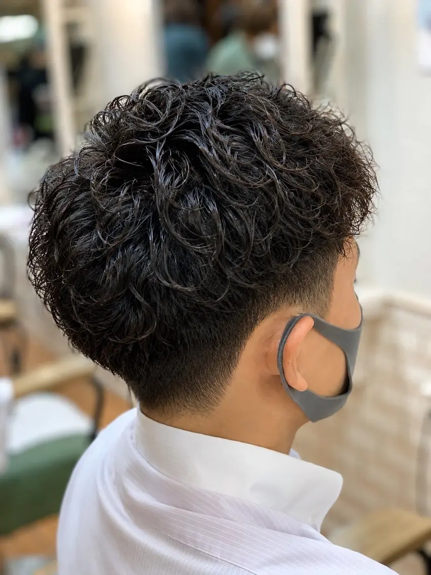メンズ メンズパーマ カット パーマ 朝の時間を楽に✨ ショート/川元裕範のヘアスタイル