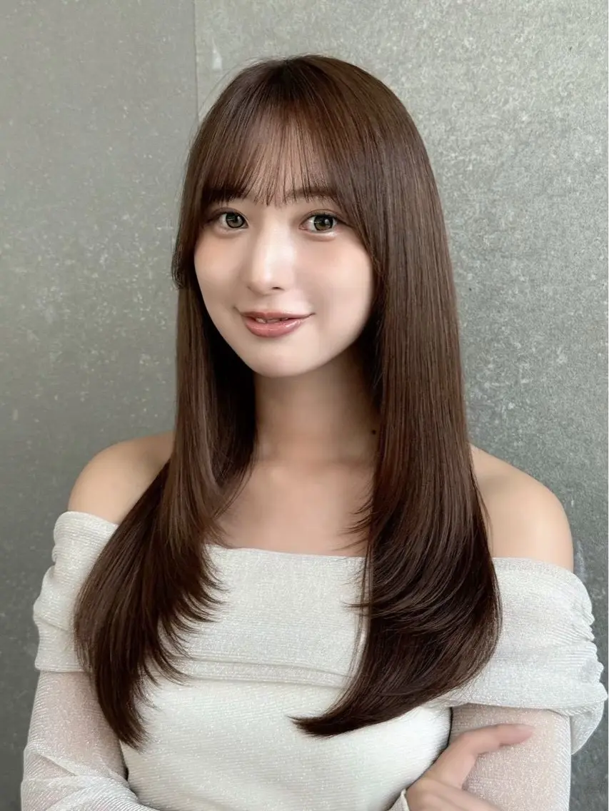 ロング カット ヘアカラー トリートメント 🦋高屋敷陸🦋 レイヤー/ハイトーンのヘアスタイル