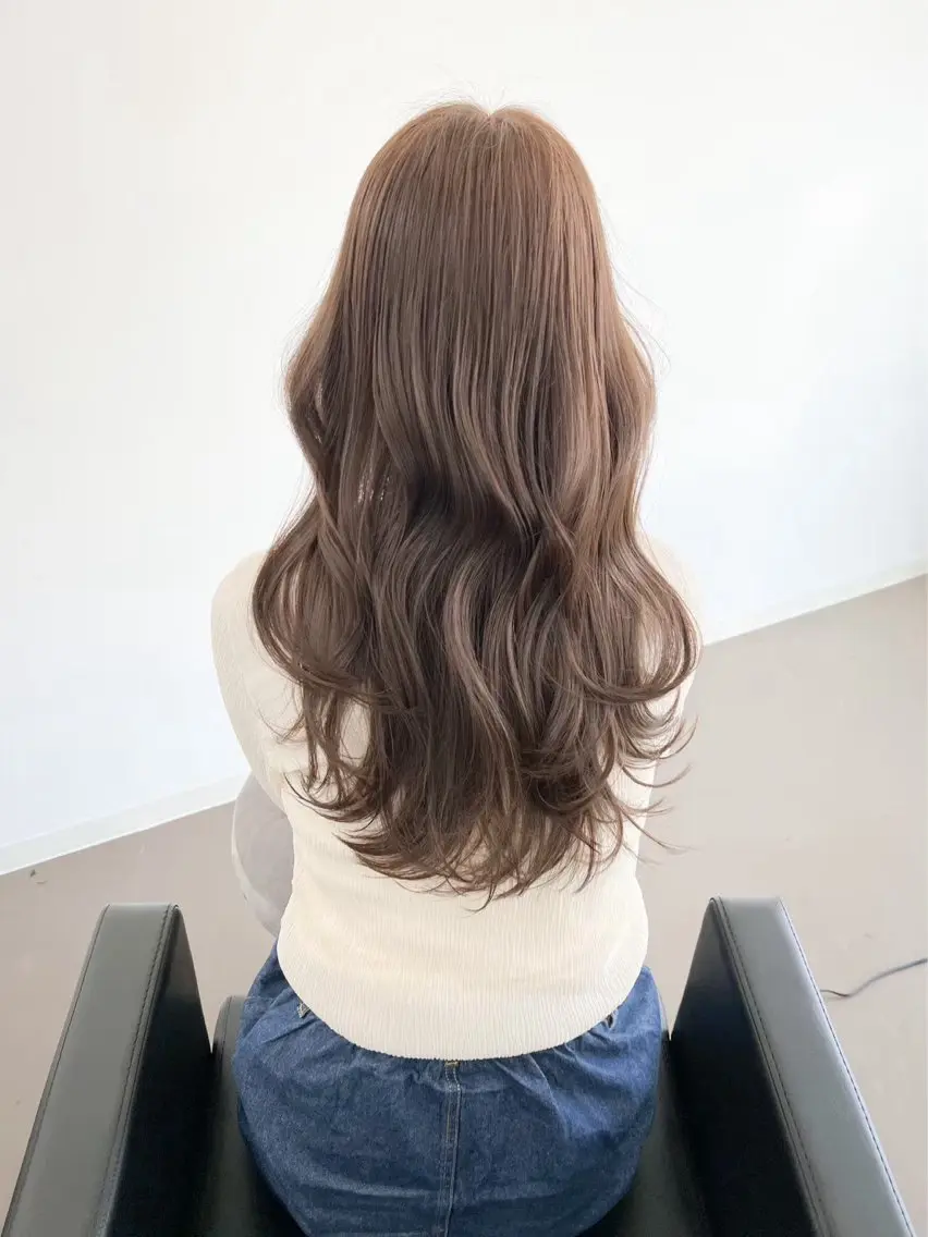 ロング カット ヘアカラー トリートメント 北新地/縮毛矯正 /あやなのヘアスタイル