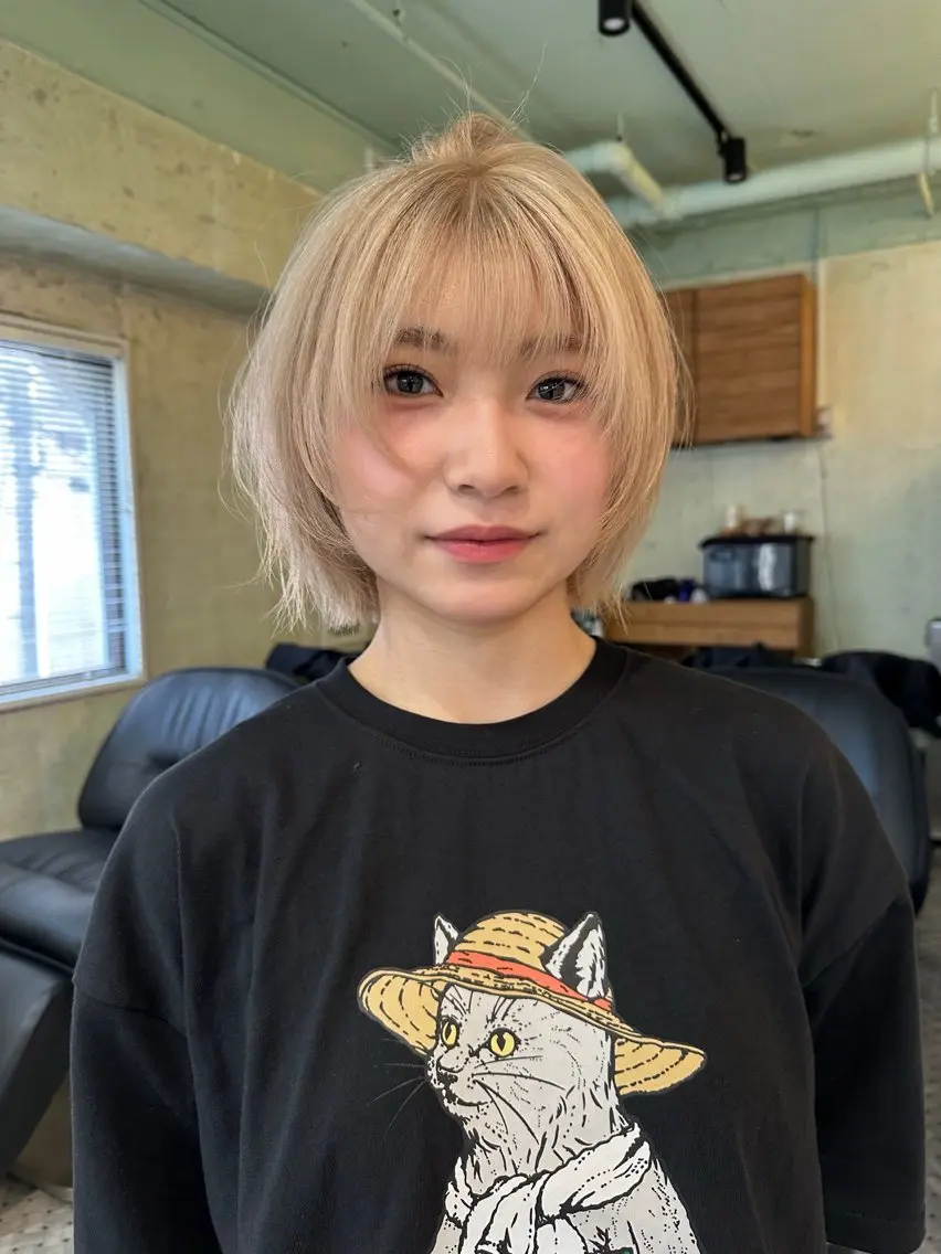 ミディアム カラー カット ヘアカラー トリートメント AR.MARA サトウヒカルのヘアスタイル
