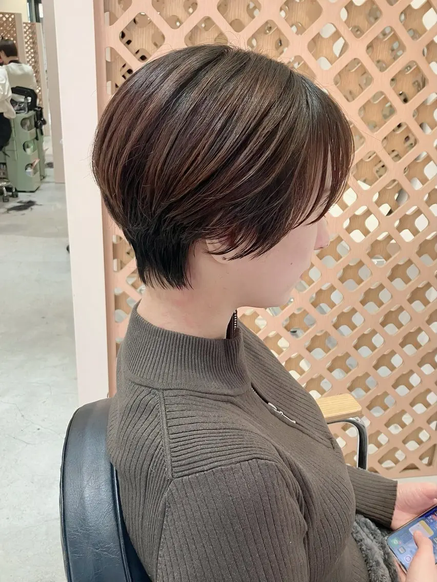 ショート カラー ボブ ショートヘア カット ヘアカラー 川間 将彦のヘアスタイル