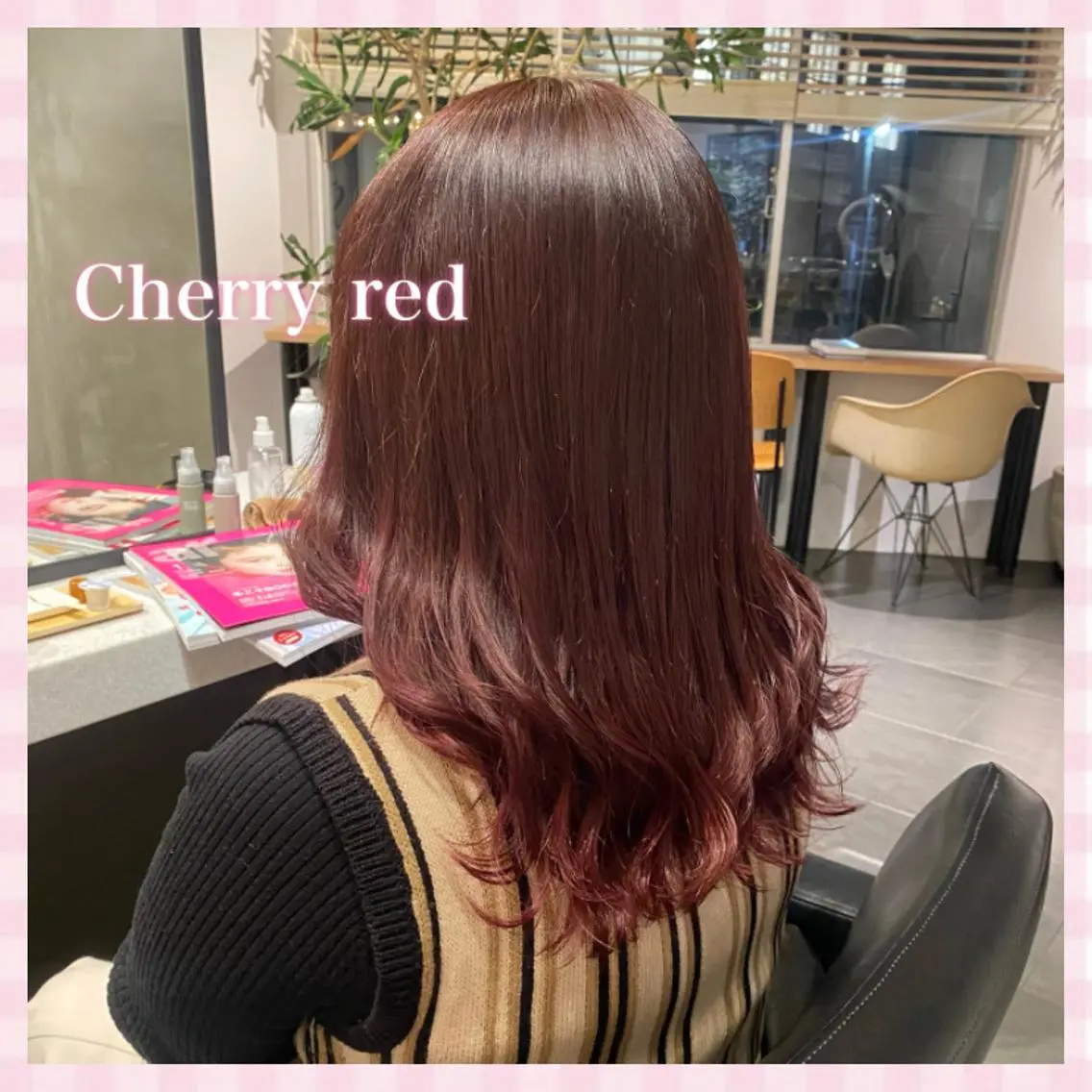 セミロング カラー ヘアカラー トリートメント 💗ガーリーヘア🎀 saki💗のヘアスタイル