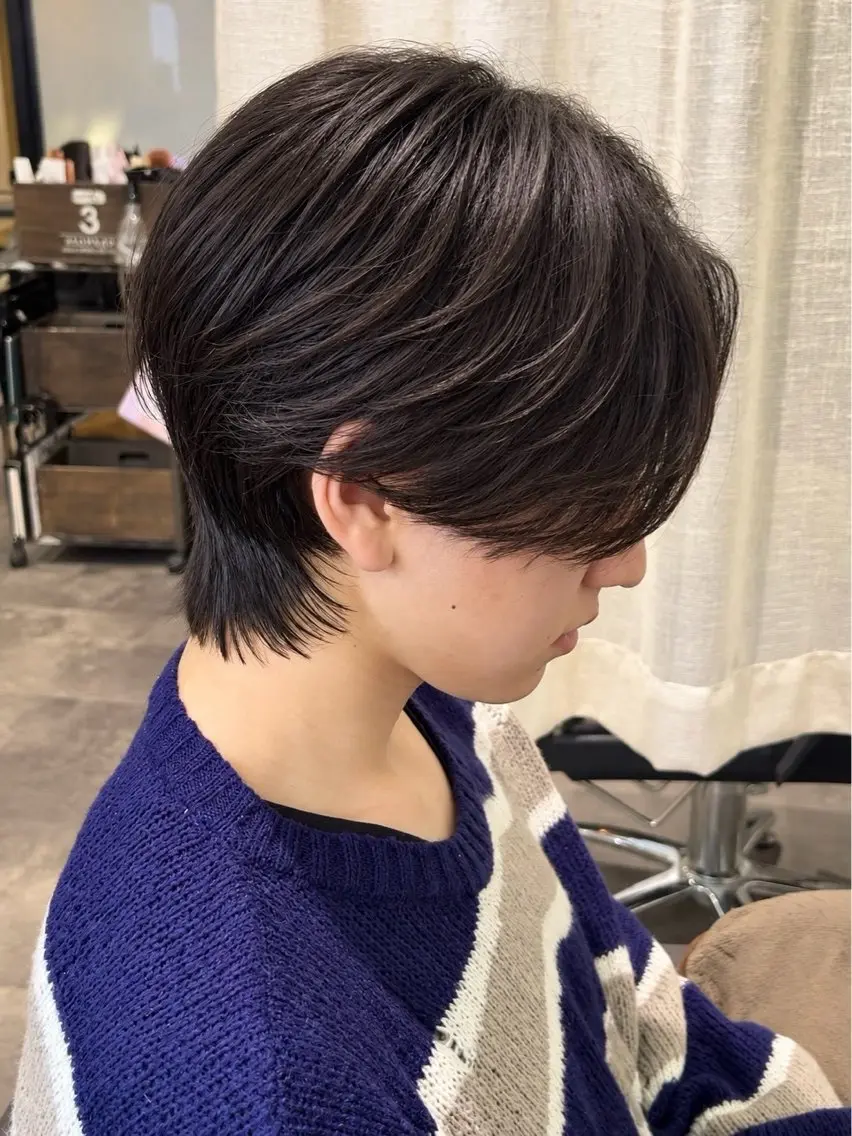 センターパートの写真
