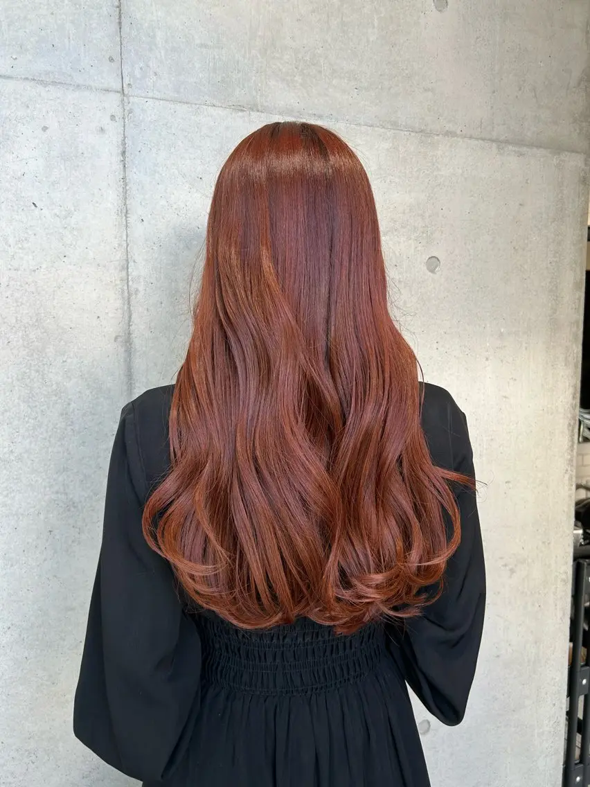 ロング カラー ヘアアレンジ ヘアカラー トリートメント ボブ艶モテカラー🫧 カリンのヘアスタイル